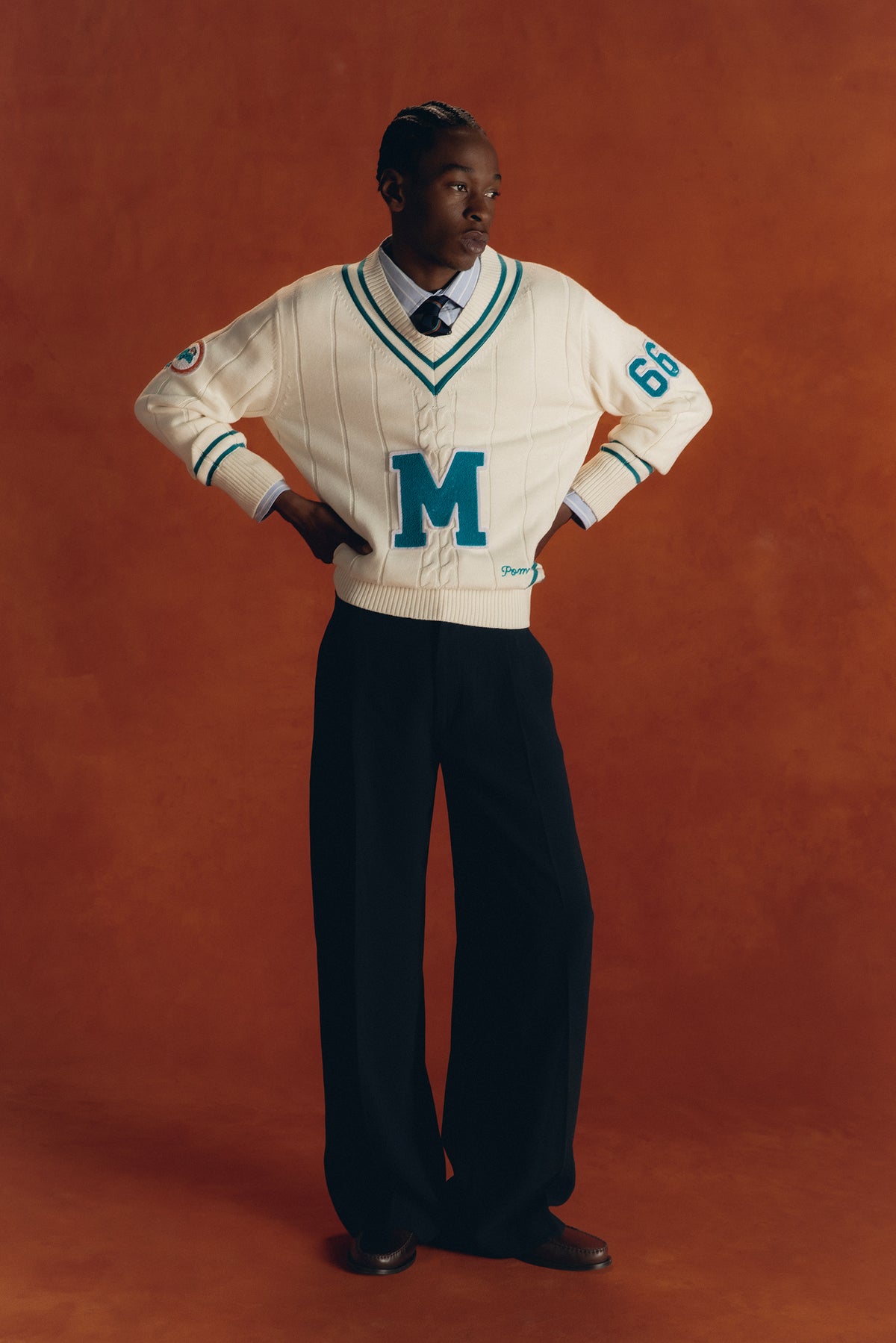 MIAMI DOLPHINS V-NECK KNIT