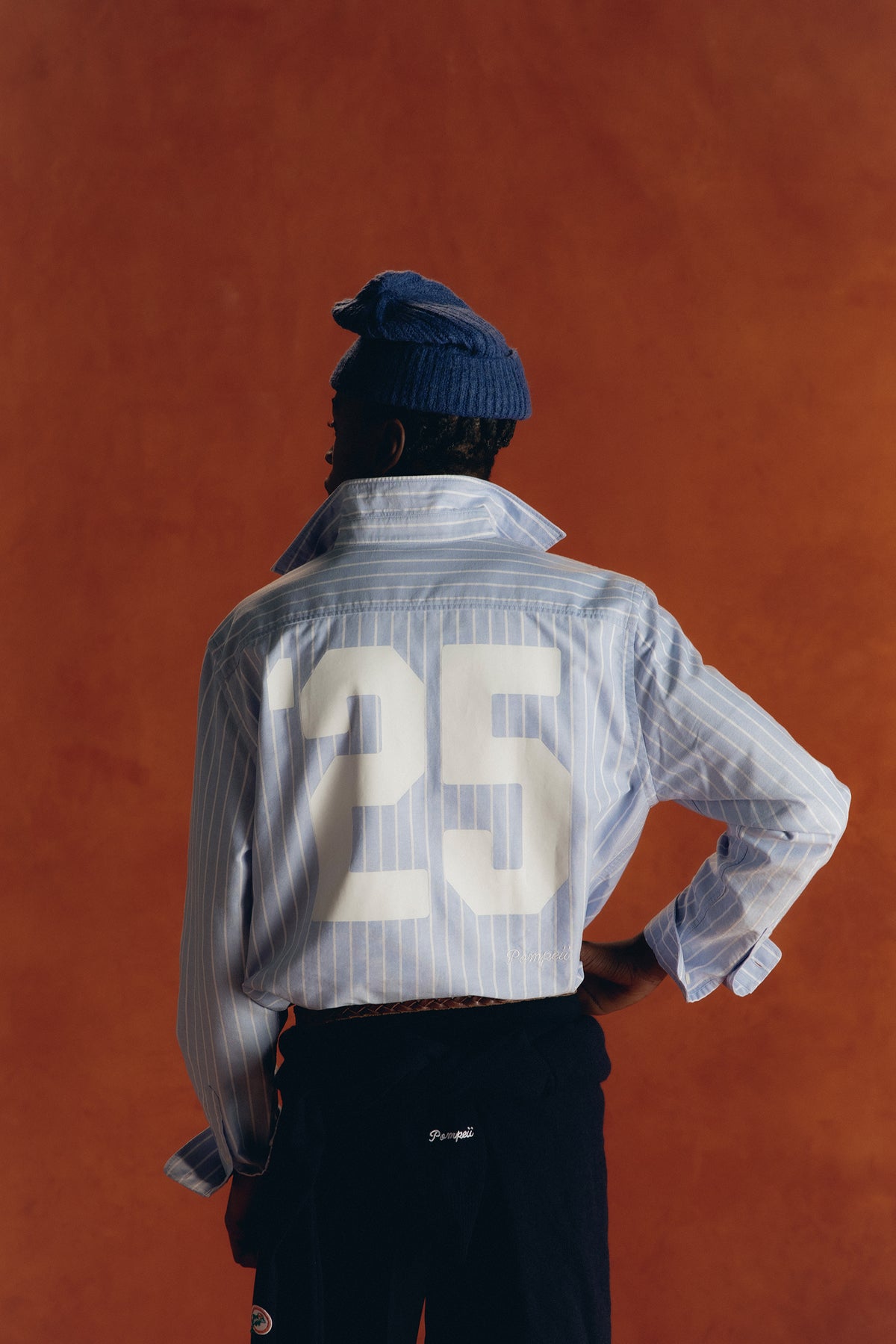 CAMISA REGULAR AZUL RAYAS