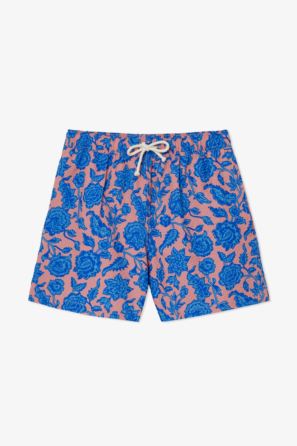 CORAL FLOWER SWIM TRUNKS