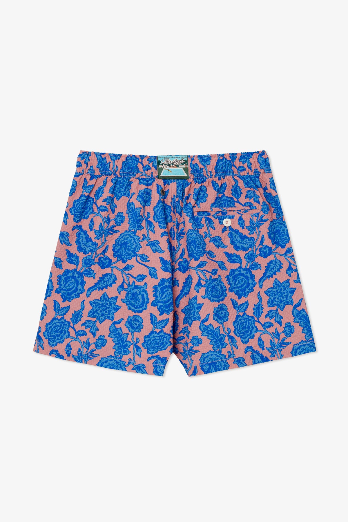CORAL FLOWER SWIM TRUNKS