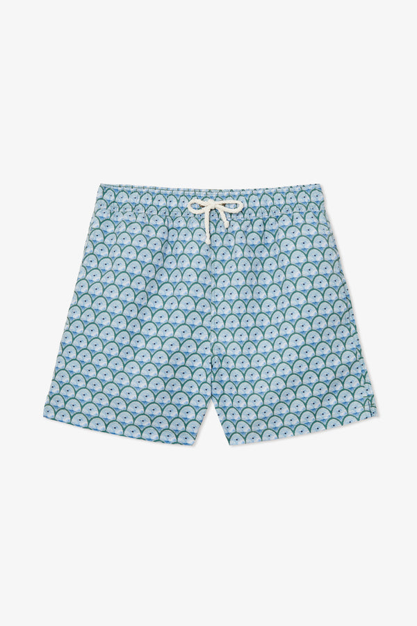 KHAKI SWANS SWIM TRUNKS