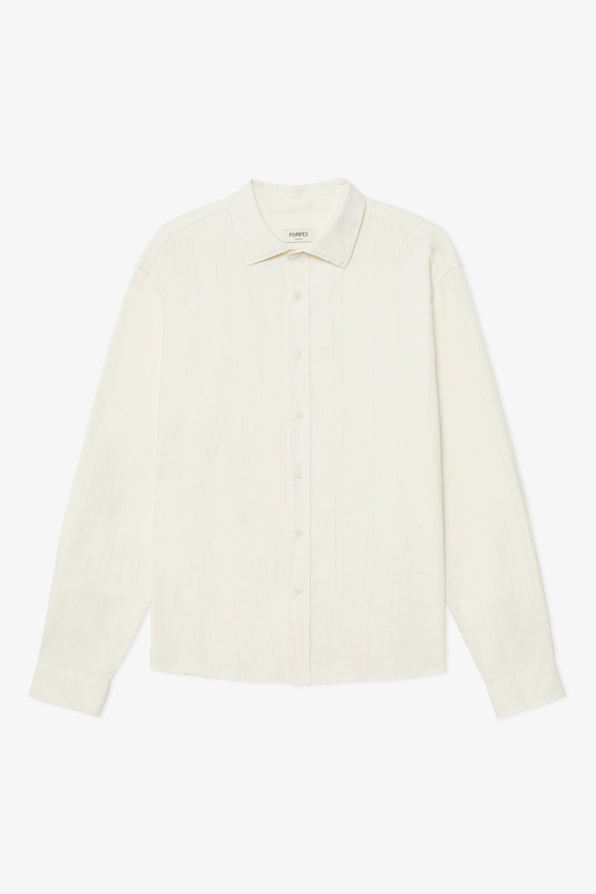 CREAM STRUCTURED RELAXED SHIRT