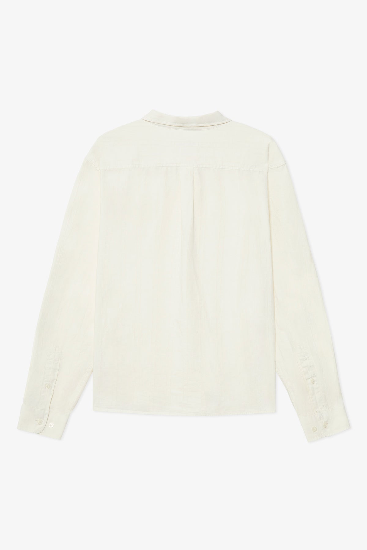 CREAM STRUCTURED RELAXED SHIRT