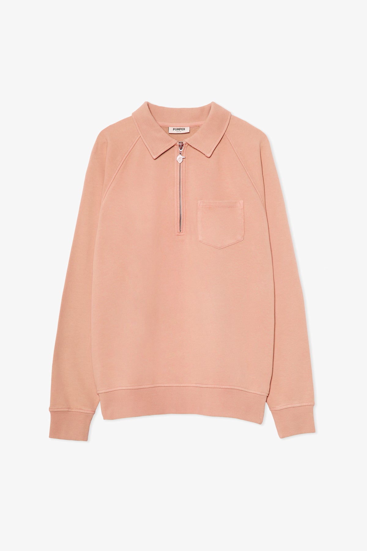 DARK PINK ZIPPER SWEAT