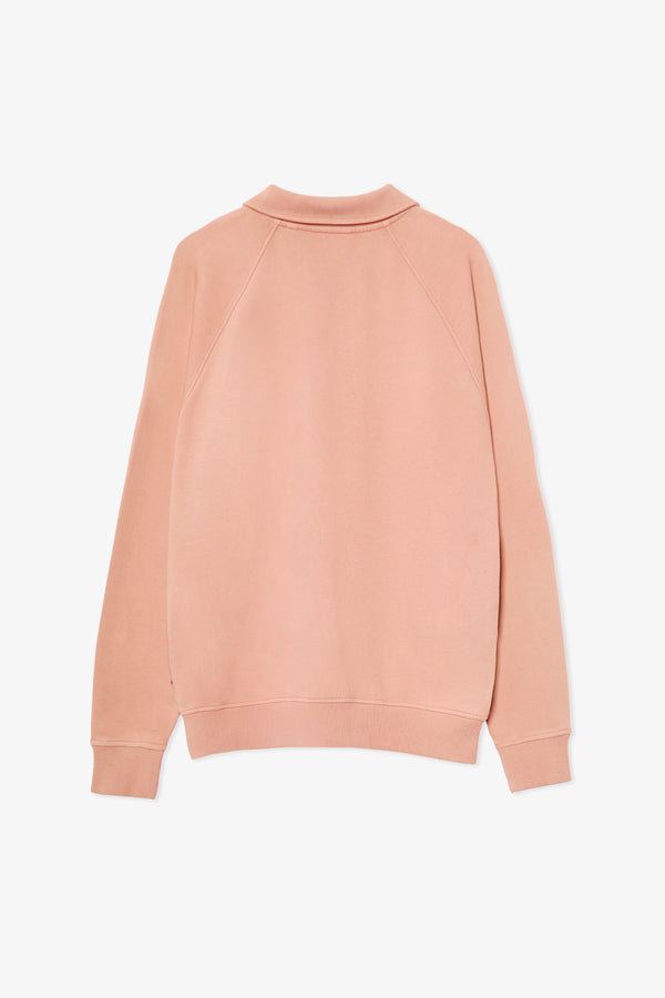 DARK PINK ZIPPER SWEAT