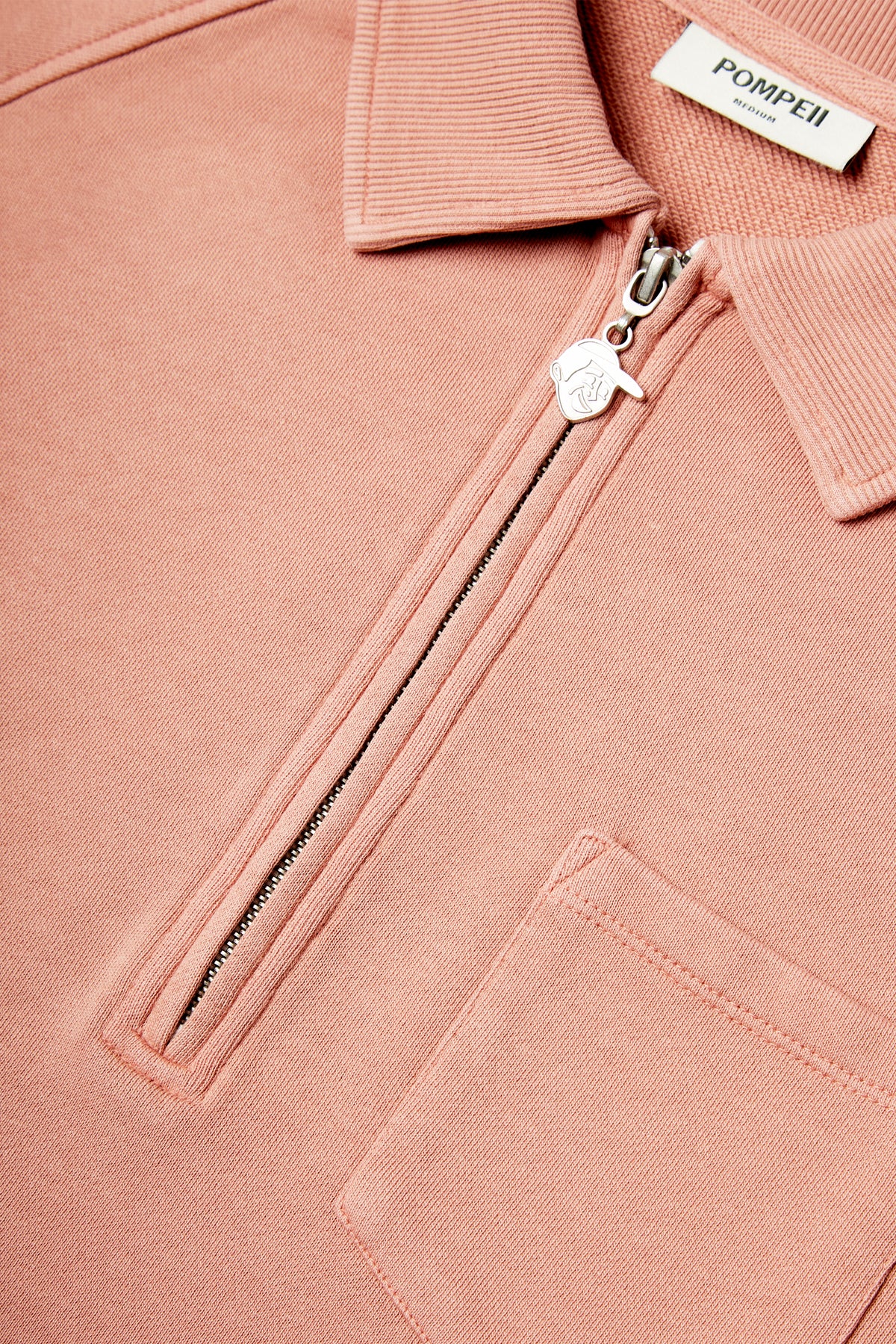 DARK PINK ZIPPER SWEAT