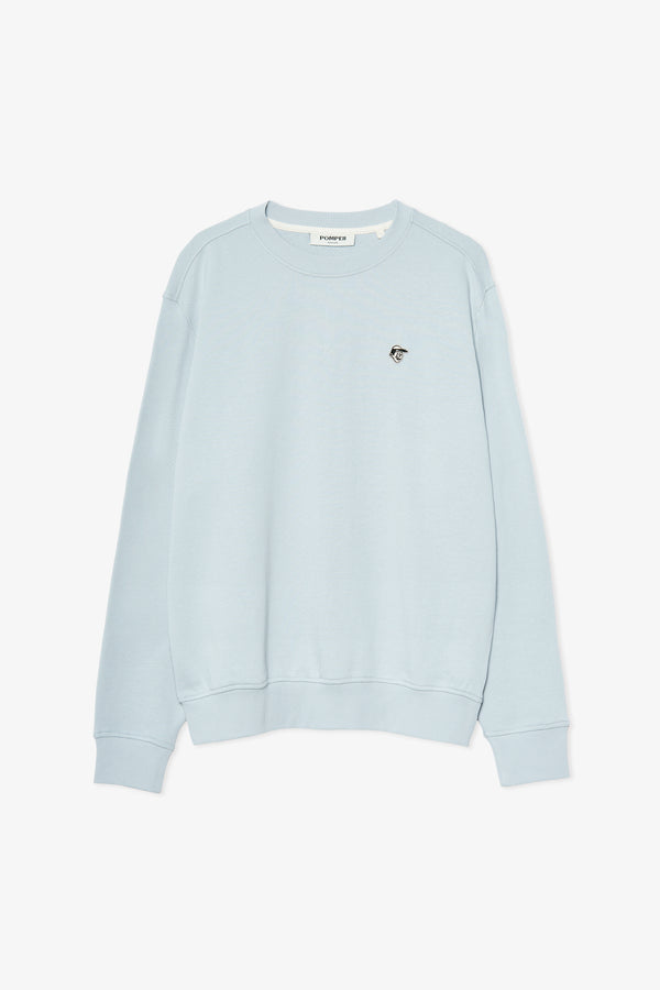 DUSTY BLUE EMILIO CREW NECK SWEAT