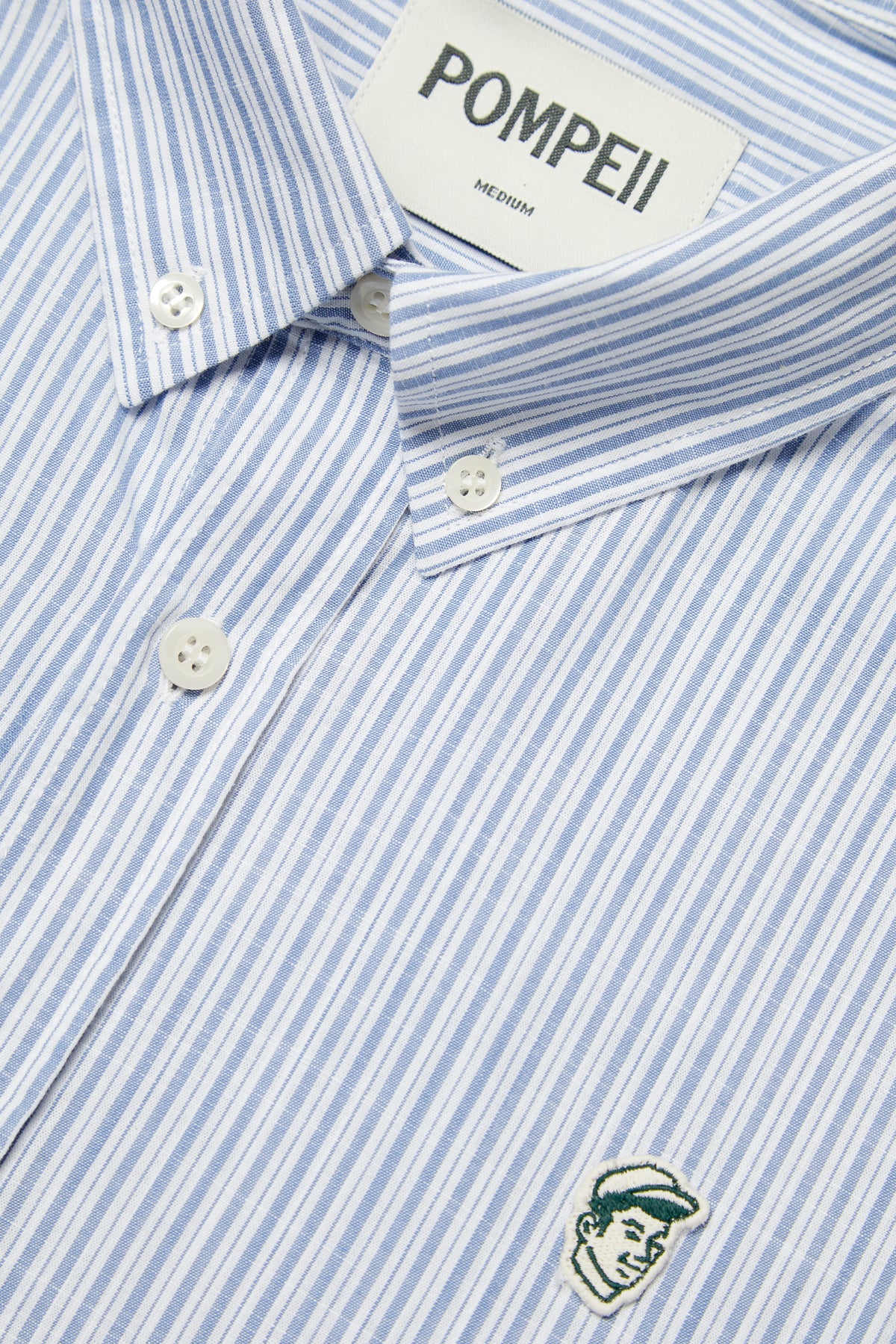 EMILIO SKY BLUE SLUB COTTON SHIRT