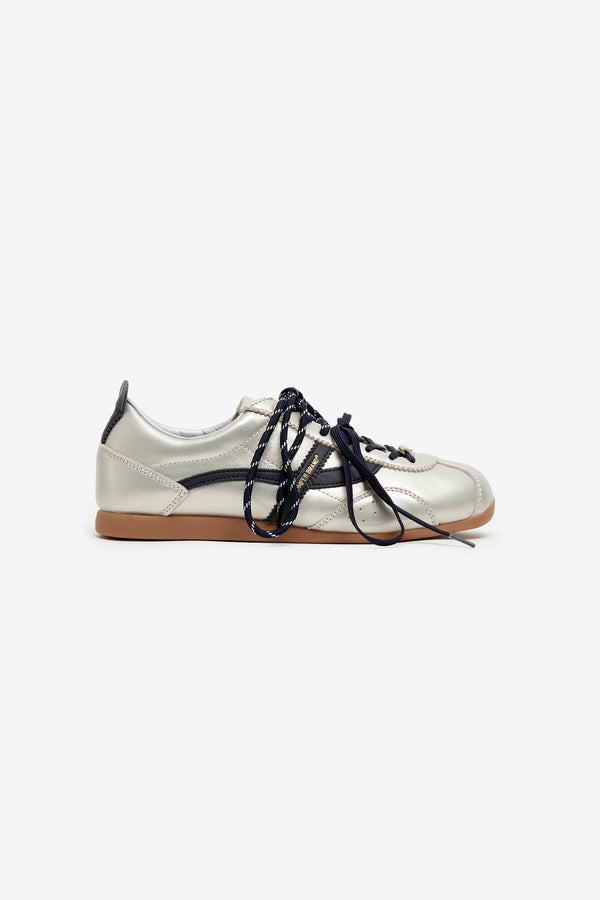 GEMINI LEATHER SILVER NAVY WO