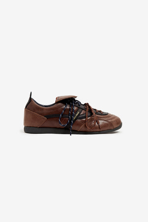 GEMINI SALA LEATHER BROWN NAVY