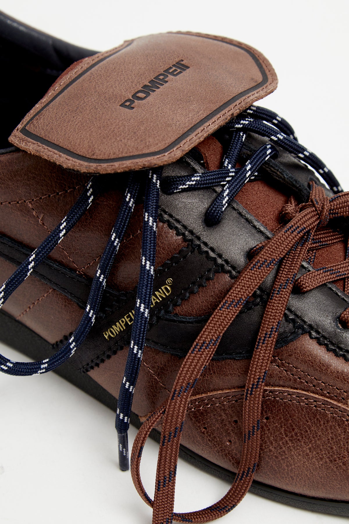 GEMINI SALA LEATHER BROWN NAVY