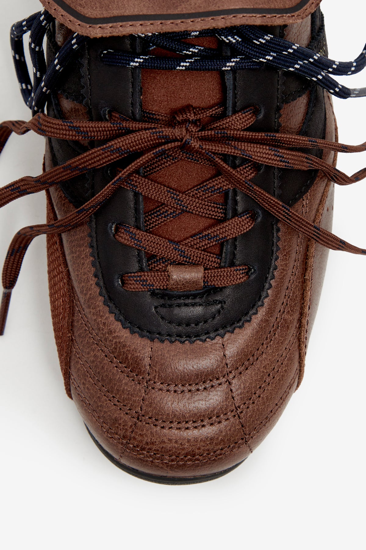 GEMINI SALA LEATHER BROWN NAVY