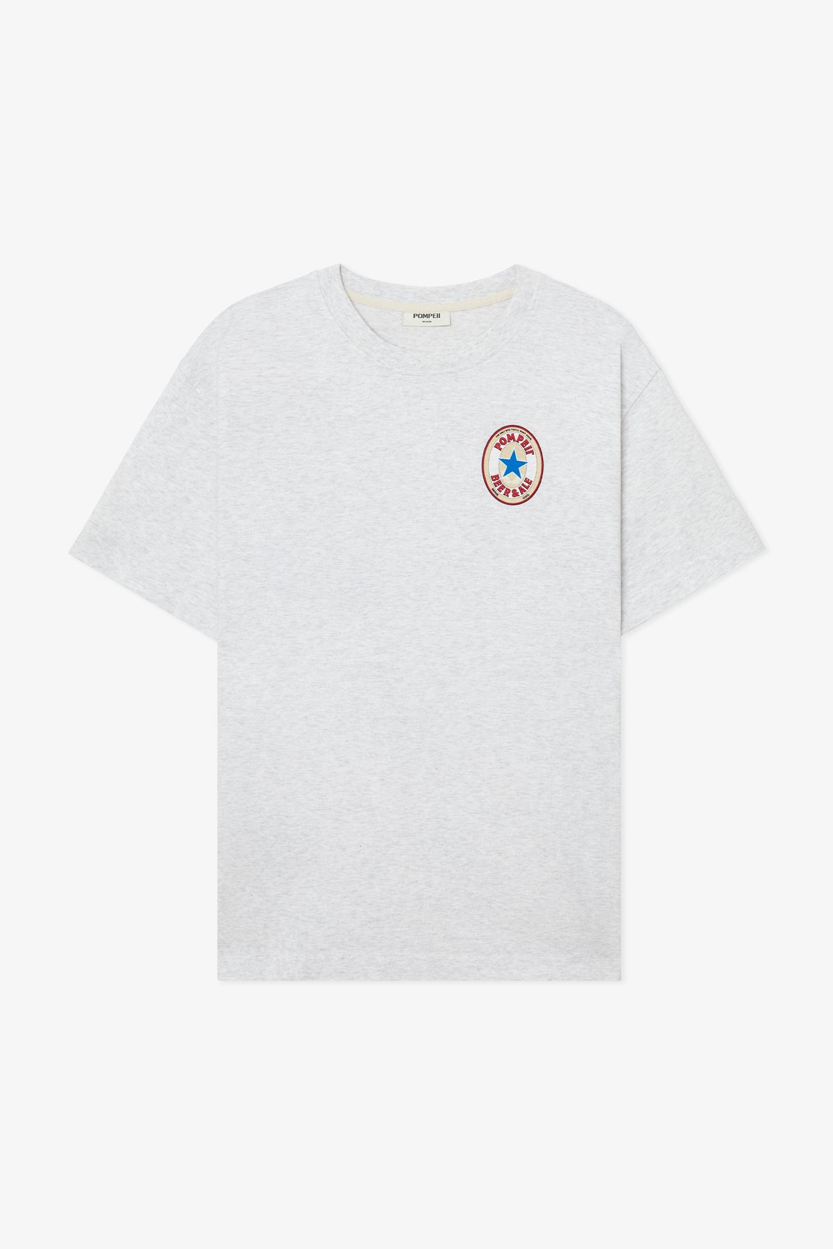 LIGHT GREY MELANGE POMPEII BEER TEE