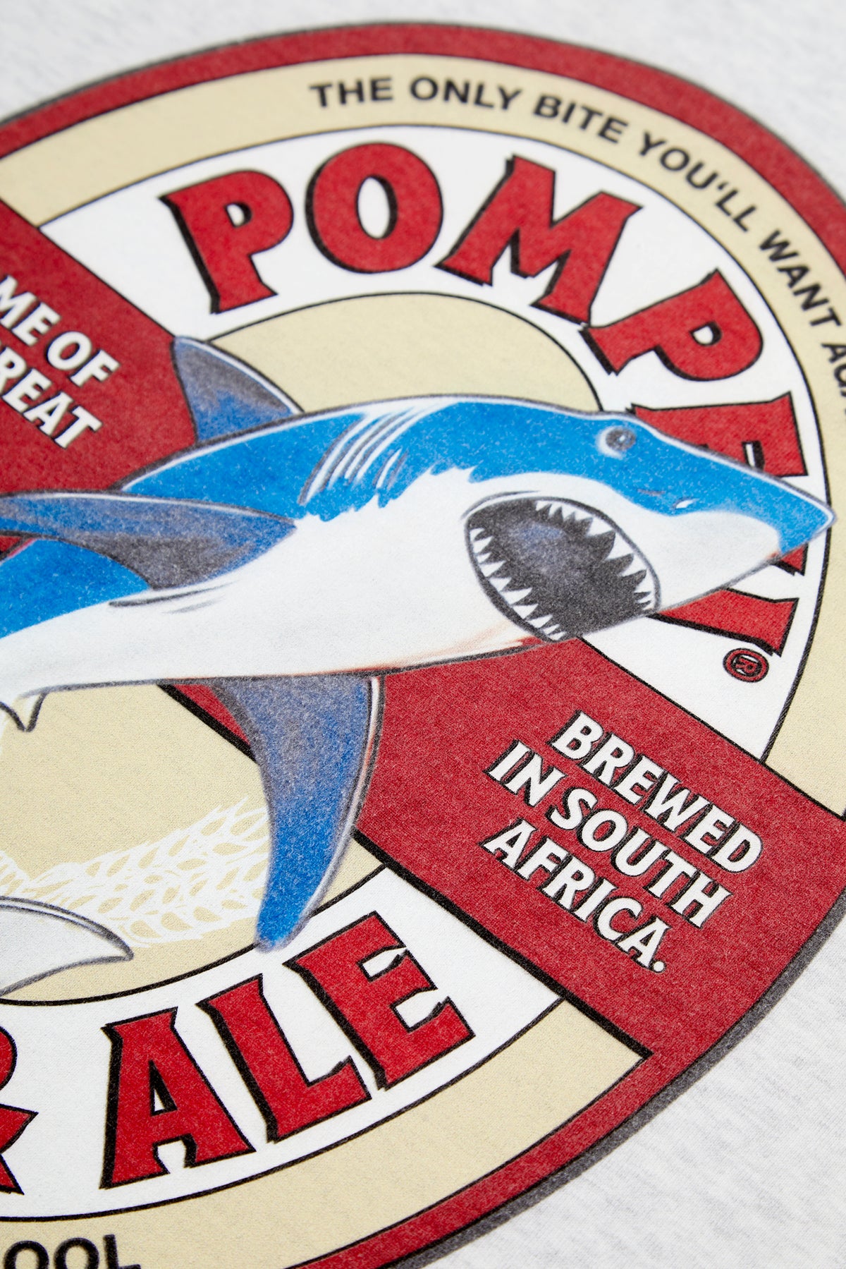 LIGHT GREY MELANGE POMPEII BEER TEE