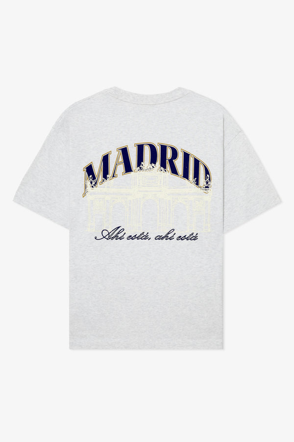 LIGHT GREY MELANGE MADRID BOXY TEE