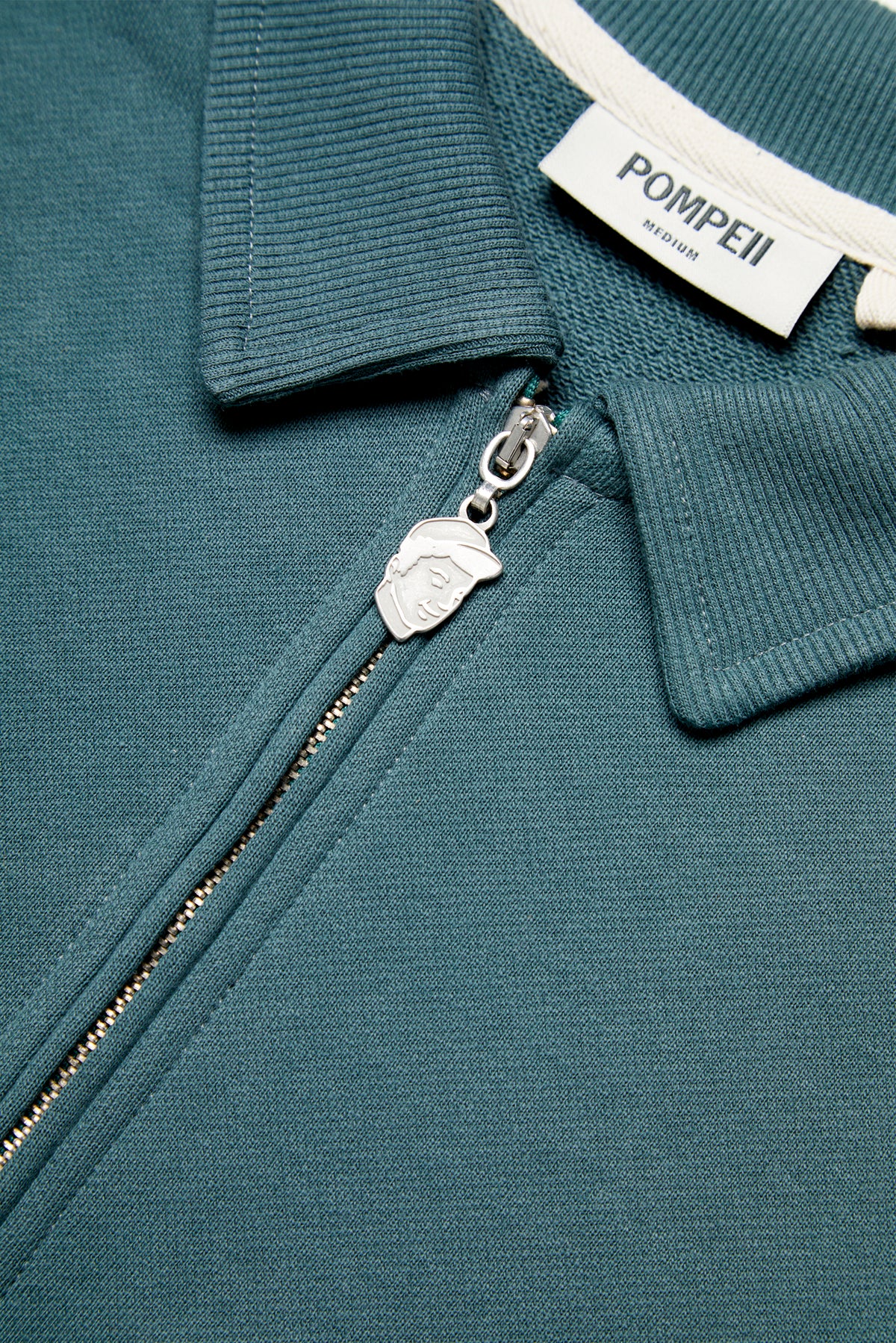 LIGHT PETROL POCKET ZIPPER