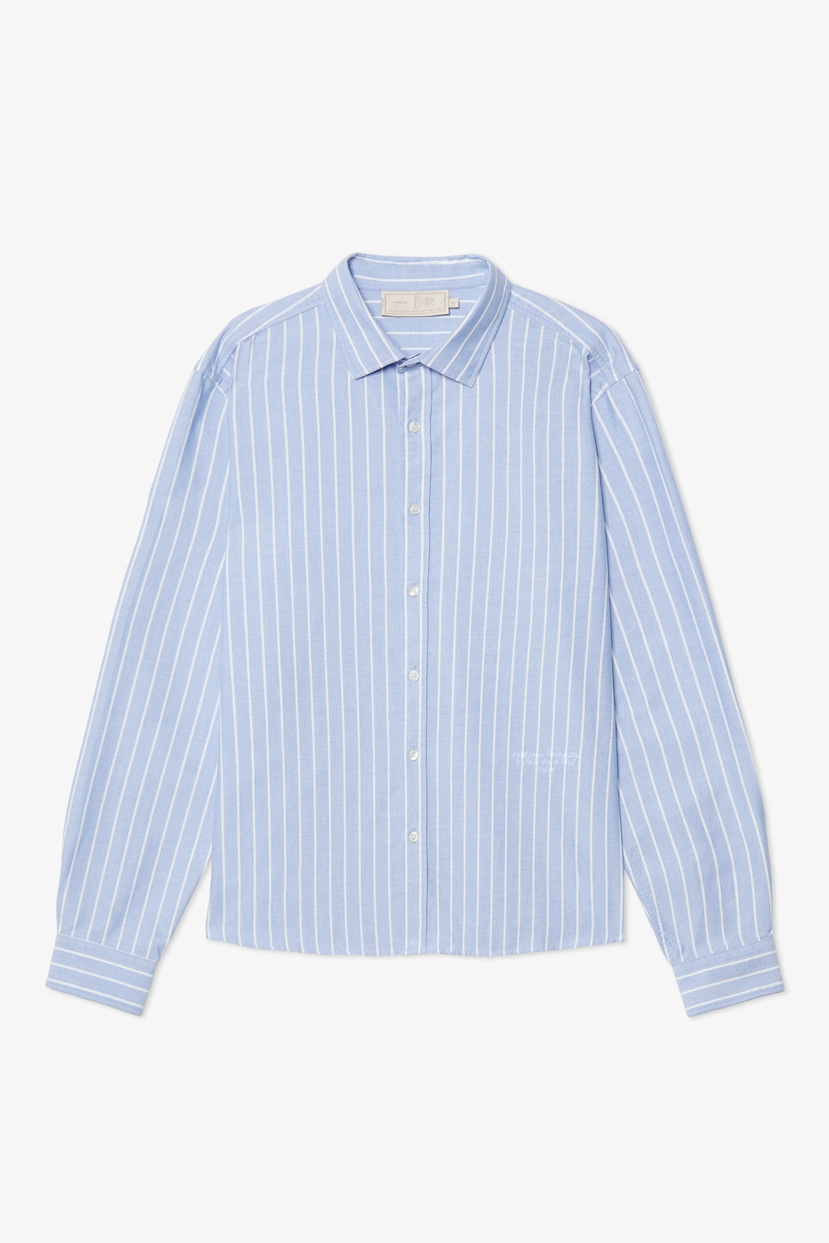 CAMISA REGULAR AZUL RAYAS