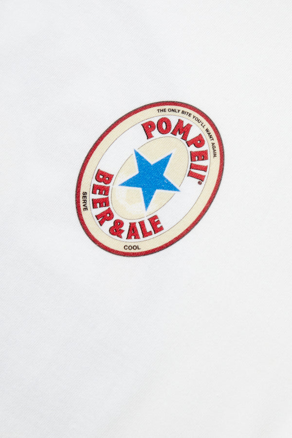 WHITE POMPEII BEER TEE