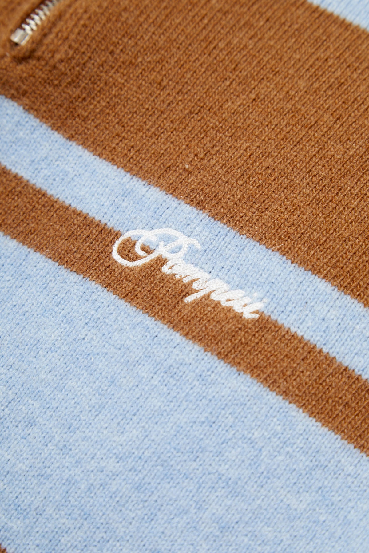 RUGBY BROWN KNIT POLO
