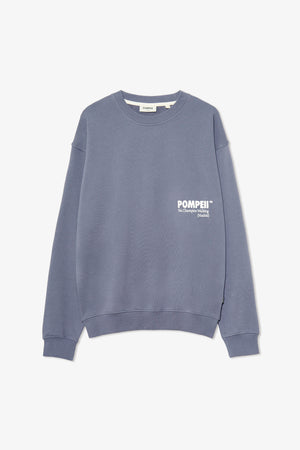 STEEL GREY LOGO CREWNECK SWEATSHIRT