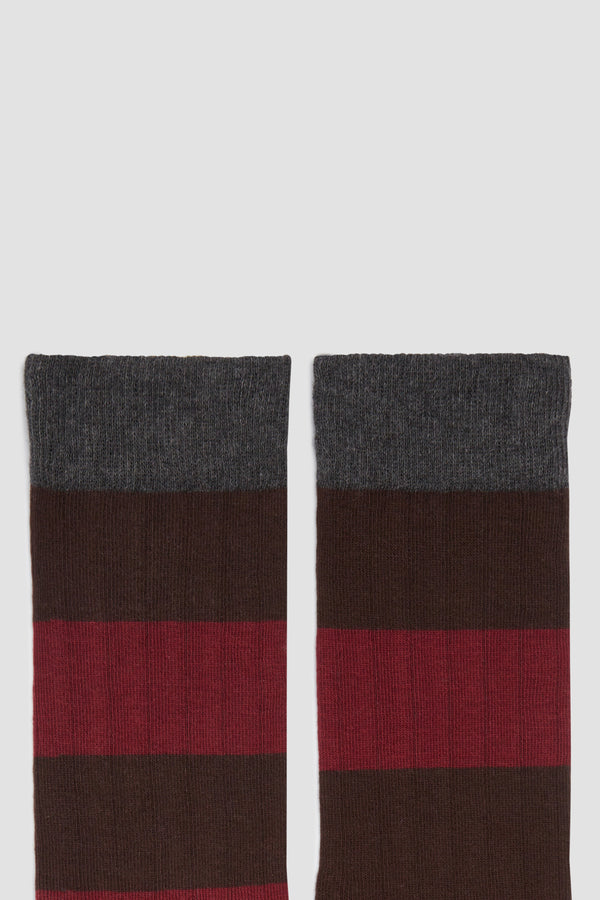 STRIPES CACAO BURGUNDY