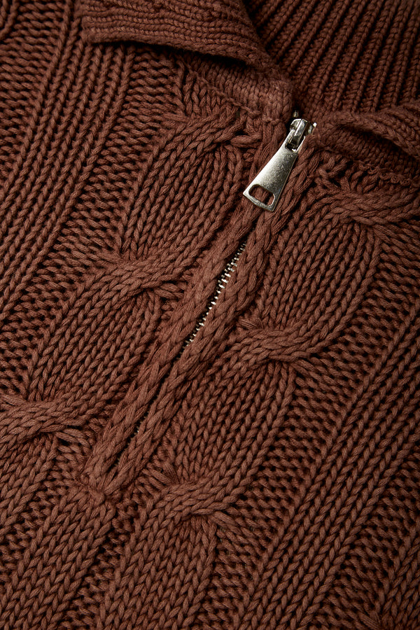 THE ART OF LIVING BROWN KNIT