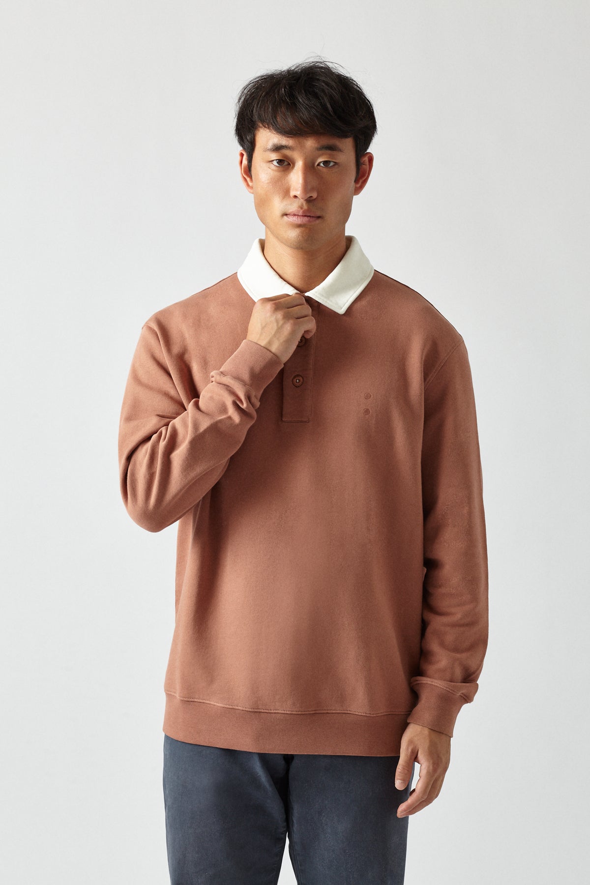 THE MUSHROOM POLO SWEATER